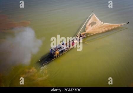 Nice Ben Nom fishing village in Dong Nai province southern Vietnam Stock Photo