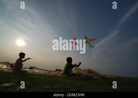 Nice Ben Nom fishing village in Dong Nai province southern Vietnam Stock Photo