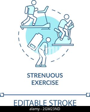 Strenuous exercise concept icon Stock Vector Image & Art - Alamy