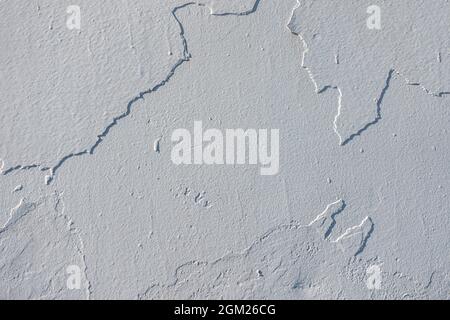 Abstract old white concrete painting wall texture background Stock Photo