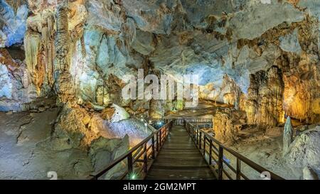 Thien Duong cave area, Phong Nha, Quang Bình, Vietnam. The famous cave Stock Photo