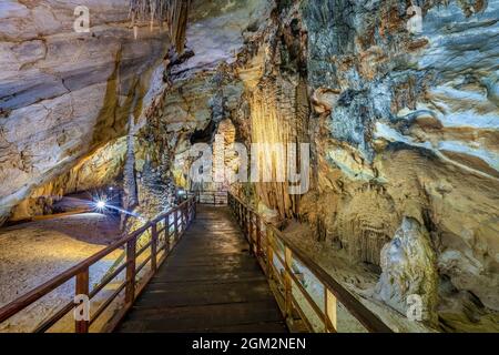 Thien Duong cave area, Phong Nha, Quang Bình, Vietnam. The famous cave Stock Photo