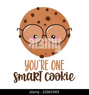 Nerd glasses isolated cute kawaii cartoon Vector Image