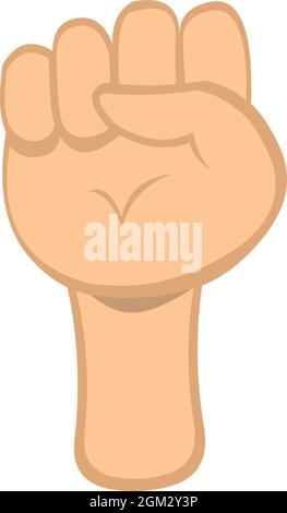 Vector illustration of a hand with a closed fist Stock Vector