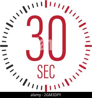 The 30 second, timer, stopwatch vector icon. Stopwatch icon in flat ...