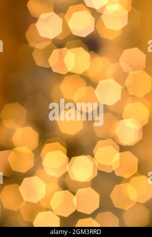 Blurred yellow lights background Stock Photo