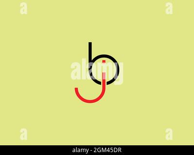LETTER BJ LOGO DESIGN OR JB LOGO Stock Vector