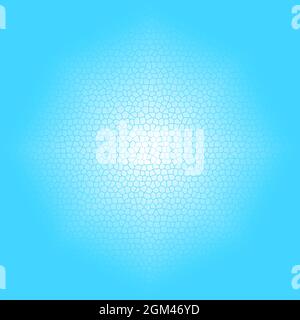 Bright Gradient blue to white color background with stained glass effect and glow Stock Photo