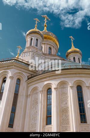 Church of the Resurrection and the New Martyrs and Confessors of the Russian Church, Sretensky male Monastery Stock Photo