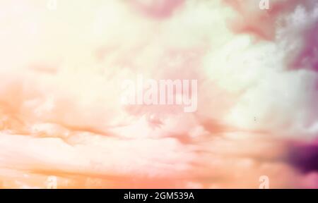 Sky landscape with clouds pastel colors Stock Photo