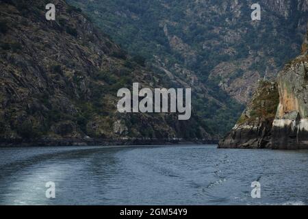 paisaje del cañón del rio sil en la ribeira sacra Stock Photo