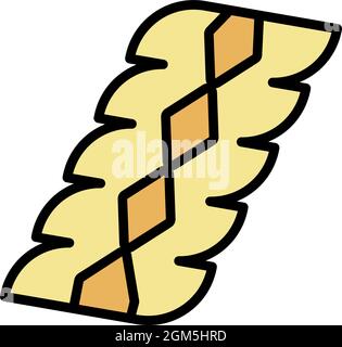 Jewish clothes icon. Outline jewish clothes vector icon color flat isolated on white Stock Vector