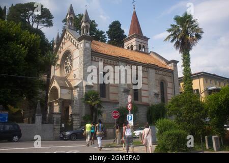 The Anglican Church in Cadenabbia, Lake Como, Italy. Stock Photo