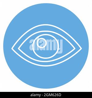 Icon Vector of Eye - Blue Eyes Style - Simple illustration, Editable stroke, Design template vector, Good for prints, posters, advertisements, announc Stock Vector