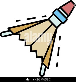 Blacksmith air pump icon. Outline blacksmith air pump vector icon color flat isolated on white Stock Vector