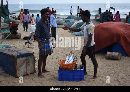 fishermen of tamilnadu Stock Photo