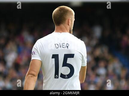 LONDON, ENGLAND - SEPTEMBER 11, 2021: Eric Jeremy Edgar Dier of Tottenham pictured during the 2021/22 Premier League matchweek 4 game between Crystal Palace FC and Tottenham Hotspur FC at Selhurst Park. Copyright: Cosmin Iftode/Picstaff Stock Photo