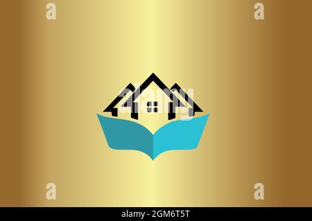 Educational elegant logo initial design logo vector Stock Vector