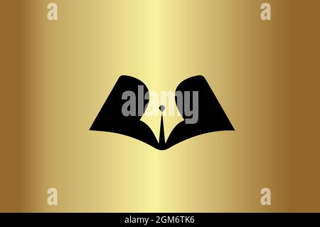Educational elegant logo initial design logo vector Stock Vector