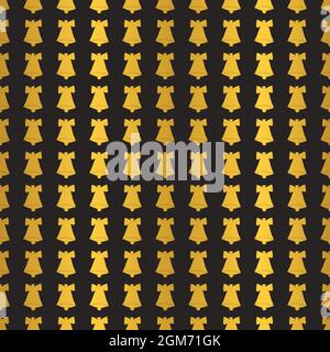 Christmas bells seamless pattern design Stock Vector