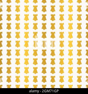 Christmas bells seamless pattern design Stock Vector