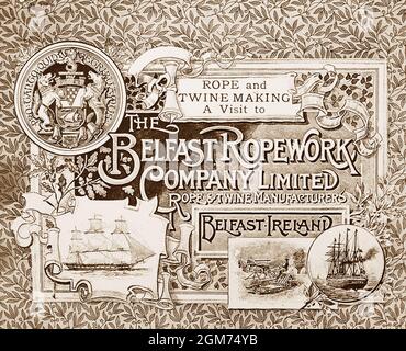 The Belfast Ropework Company Ltd., Belfast, Ireland, Victorian period Stock Photo