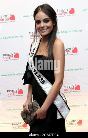 New York, NY, USA. 13 April, 2011. Miss Universe, Ximena Navarrete at the 2011 HealthCorps' Fresh From The Garden Gala at the Intrepid Sea-Air-Space Museum. Credit: Steve Mack/Alamy Stock Photo