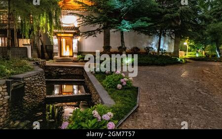 Chinese building at night  Stock Photo