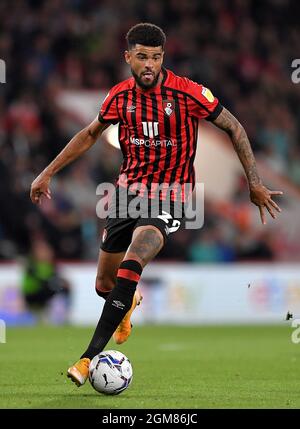 Philip Billing of AFC Bournemouth - AFC Bournemouth v Queens Park Rangers, Sky Bet Championship, Vitality Stadium, Bournemouth, UK - 14th September 2021  Editorial Use Only - DataCo restrictions apply Stock Photo