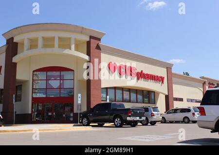 Tyler, TX - March 26, 2019: CVS Pharmacy located on Broadway Ave in Tyler TX Stock Photo