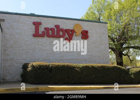 Tyler, TX - March 26, 2019: Abandoned Luby's Restaurant Stock Photo