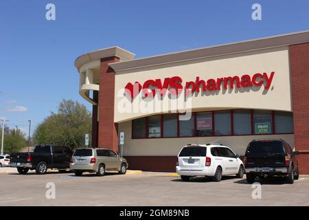 Tyler, TX - March 26, 2019: CVS Pharmacy located on Broadway Ave in Tyler TX Stock Photo