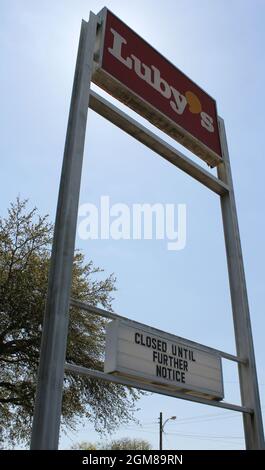 Tyler, TX - March 26, 2019: Abandoned Luby's Restaurant Stock Photo