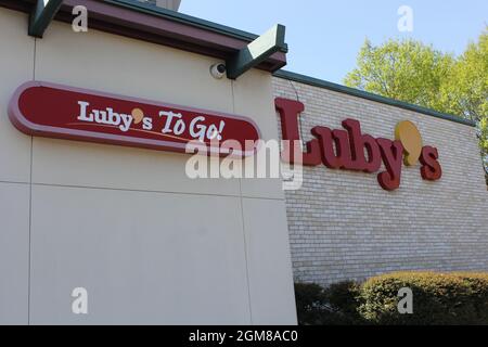 Tyler, TX - March 26, 2019: Abandoned Luby's Restaurant Stock Photo