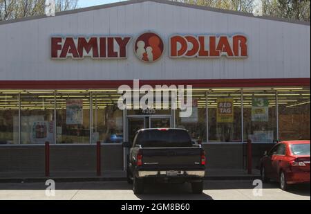 Tyler, TX - March 21, 2019: Family Dollar discount store located on Troup Hwy in Tyler, TX Stock Photo