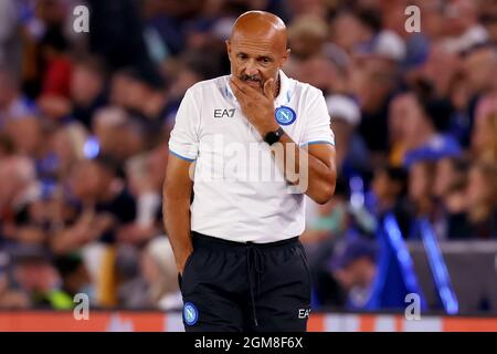 Manager of Napoli, Luciano Spalletti - Leicester City v SSC Napoli, UEFA Europa League Group C, King Power Stadium, Leicester, UK - 16th September 2021 Stock Photo