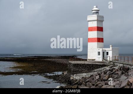Garður Old Lighthouse in Iceland Stock Photo