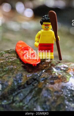 Greenville Estados Unidos Ago 2021 Close Vertical Uma Figura Lego —  Fotografia de Stock Editorial © Wirestock #507009454