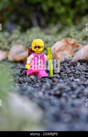 Greenville Estados Unidos Ago 2021 Close Vertical Uma Figura Lego —  Fotografia de Stock Editorial © Wirestock #507009454