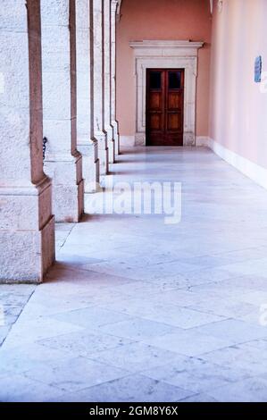 Montecassino Abbey in Italy. Stock Photo