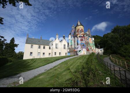 Kelburn Castle, North Ayrshire, Scotland, UK,. 16 Sept 2021 Stock Photo