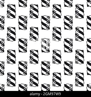Swirl candy stick pattern seamless background texture repeat wallpaper geometric vector Stock Vector
