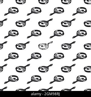 Egg griddle pattern seamless background texture repeat wallpaper geometric vector Stock Vector