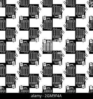Finance table paper pattern seamless background texture repeat wallpaper geometric vector Stock Vector