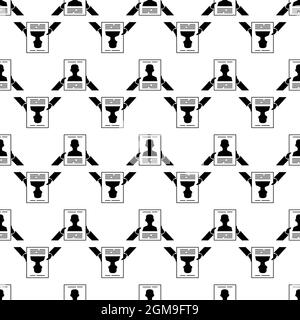 Election politician poster pattern seamless background texture repeat wallpaper geometric vector Stock Vector
