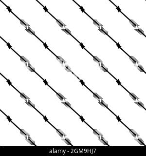 Arch arrow pattern seamless background texture repeat wallpaper geometric vector Stock Vector