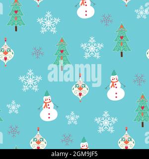 Christmas seamless vector pattern Stock Vector