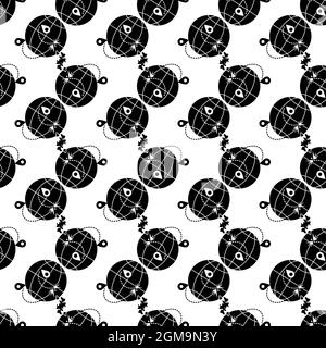 Global war migration pattern seamless background texture repeat wallpaper geometric vector Stock Vector