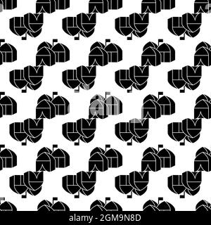 Refugee tent city pattern seamless background texture repeat wallpaper geometric vector Stock Vector