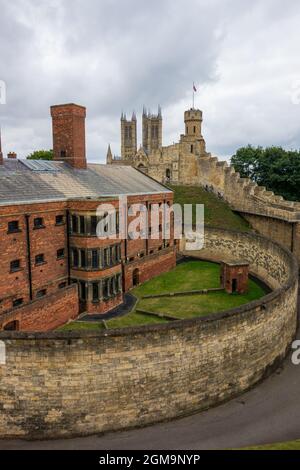 Victorian Prison at Lincoln Castle Stock Photo